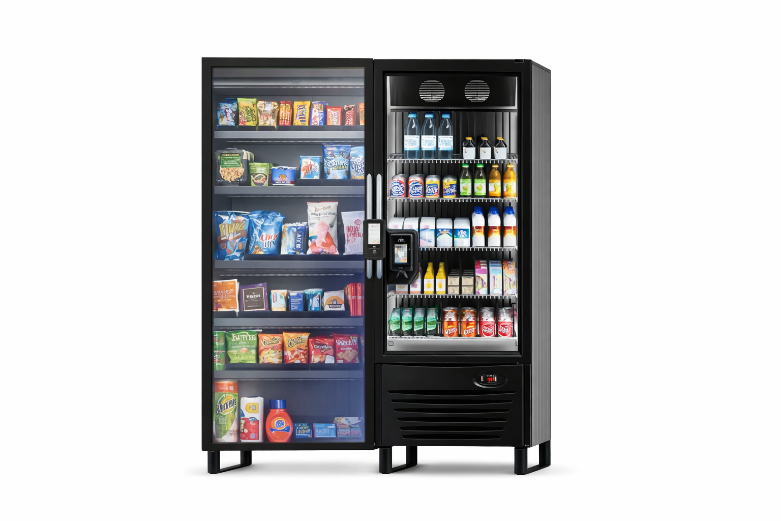 Black Dual Unit - Snacks and Beverages